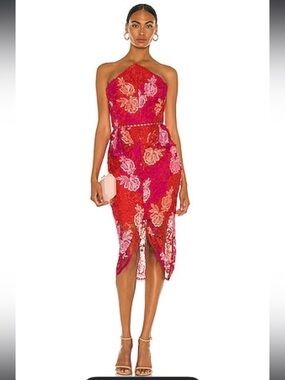 ELLIATT X REVOLVE Times Dress in Pink, Lace, Size Small